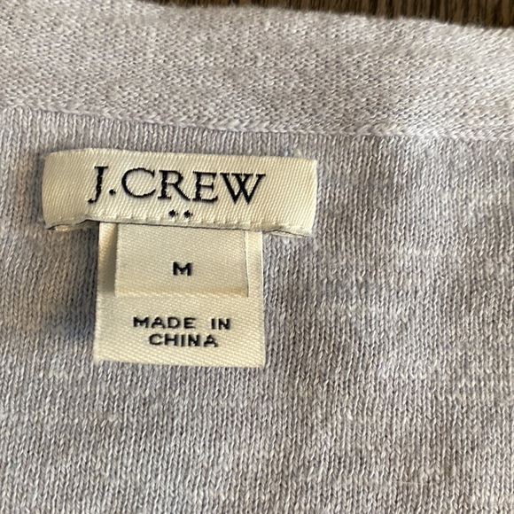 J. Crew Factory long sleeve top. Size M. Light blue. tassels at waist. - Picture 13 of 14